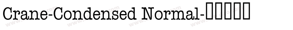 Crane-Condensed Normal字体转换